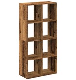VidaXL Kamerscherm / boekenkast 69,5x29x137,5 cm hout oud houtkleur
