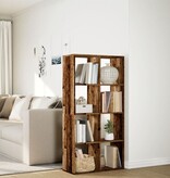 VidaXL Kamerscherm / boekenkast 69,5x29x137,5 cm hout oud houtkleur