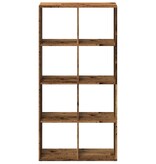VidaXL Kamerscherm / boekenkast 69,5x29x137,5 cm hout oud houtkleur