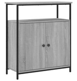VidaXL Dressoir 70x30x80 cm bewerkt hout grijs sonoma