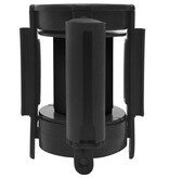 VidaXL Afzetkoord uittrekbaar 200 cm zwart