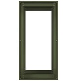 VidaXL Plantenbak 40x80x80 cm staal olijfgroen