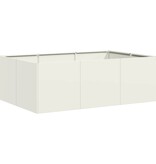VidaXL Plantenbak 120x80x40 cm staal wit