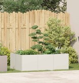 VidaXL Plantenbak 120x80x40 cm staal wit