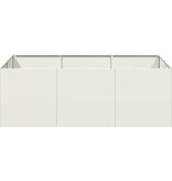 VidaXL Plantenbak 120x80x40 cm staal wit