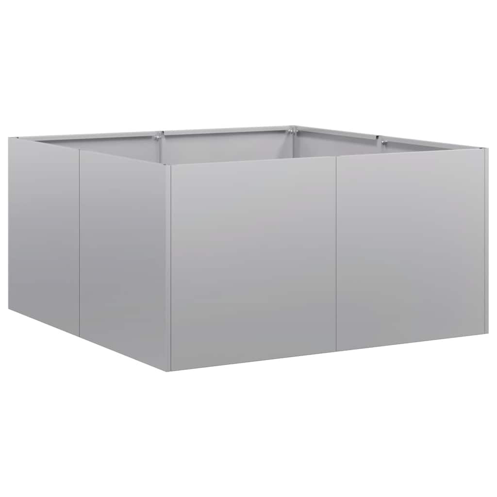 VidaXL Plantenbak 80x80x40 cm gegalvaniseerd staal