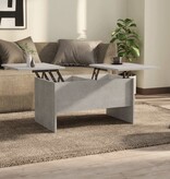 VidaXL Salontafel 80x50x42,5 cm bewerkt hout betongrijs