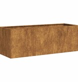 VidaXL Plantenbak roestig 120x40x40 cm weervast staal
