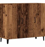 VidaXL Dressoir 90x34x80 cm bewerkt hout oud houtkleurig