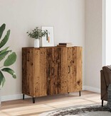 VidaXL Dressoir 90x34x80 cm bewerkt hout oud houtkleurig
