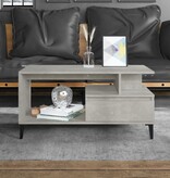VidaXL Salontafel 90x49x45 cm bewerkt hout betongrijs