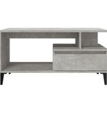 VidaXL Salontafel 90x49x45 cm bewerkt hout betongrijs