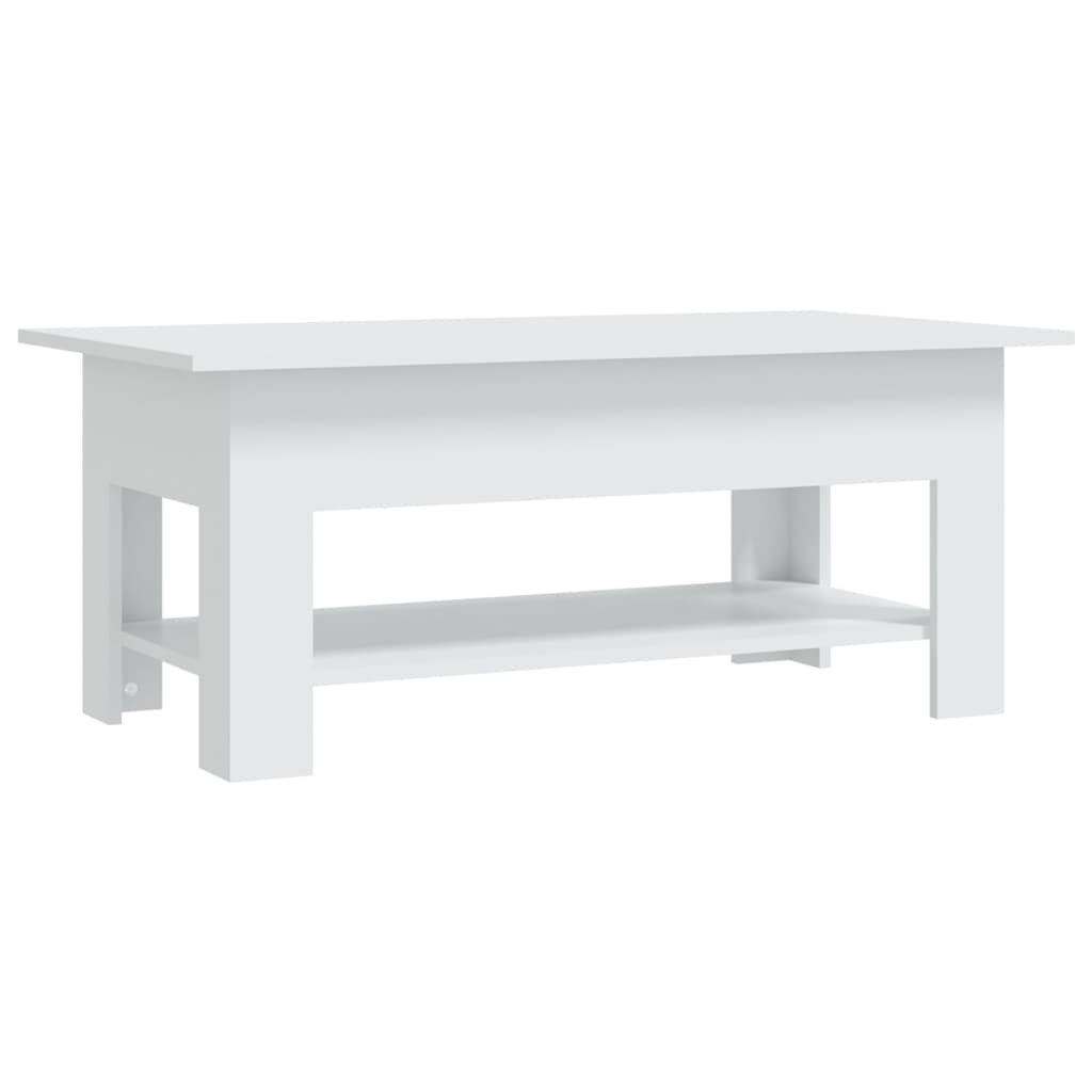 VidaXL Salontafel 102x55x42 cm bewerkt hout wit