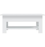 VidaXL Salontafel 102x55x42 cm bewerkt hout wit