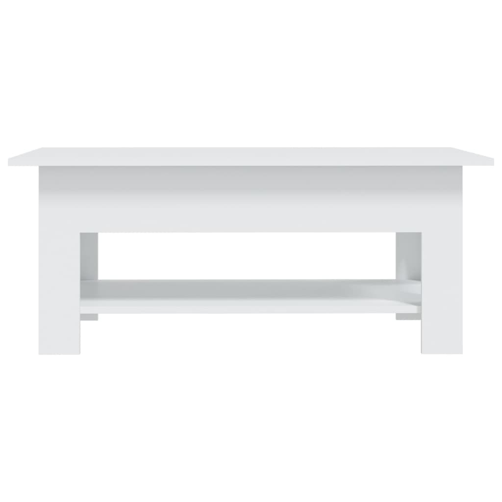 VidaXL Salontafel 102x55x42 cm bewerkt hout wit