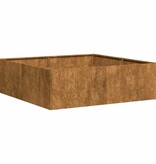 VidaXL Plantenbak roestig 100x100x30 cm weervast staal