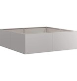 VidaXL Plantenbak roestig 100x100x30 cm weervast staal