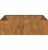 VidaXL Plantenbak roestig 100x100x30 cm weervast staal