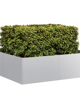 VidaXL Plantenbak 100x100x30 cm gegalvaniseerd staal