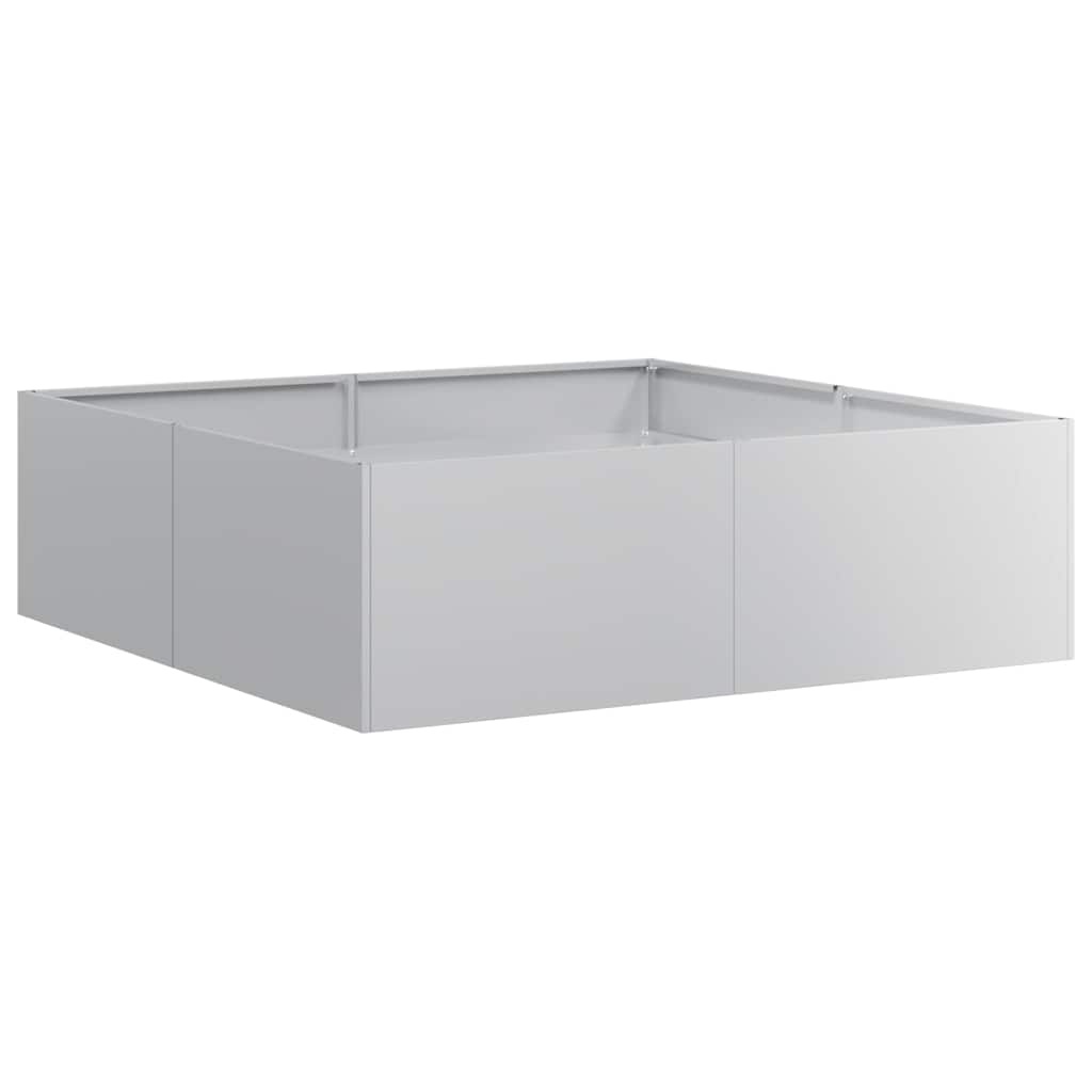VidaXL Plantenbak 100x100x30 cm gegalvaniseerd staal