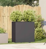 VidaXL Plantenbak 80x40x80 cm koudgewalst staal zwart