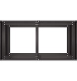 VidaXL Plantenbak 80x40x80 cm koudgewalst staal zwart