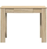 VidaXL Bureau 100x45x75 cm bewerkt hout sonoma eikenkleurig