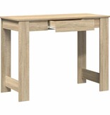 VidaXL Bureau 100x45x75 cm bewerkt hout sonoma eikenkleurig