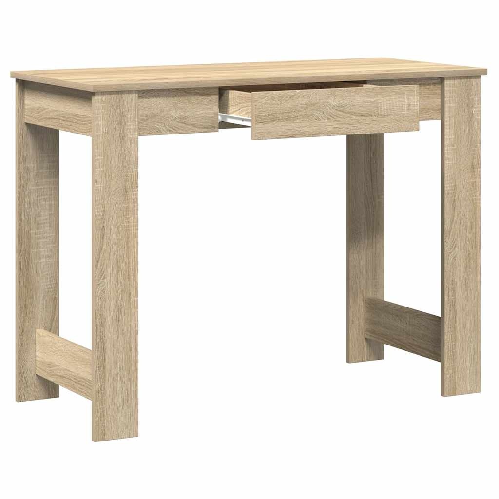 VidaXL Bureau 100x45x75 cm bewerkt hout sonoma eikenkleurig