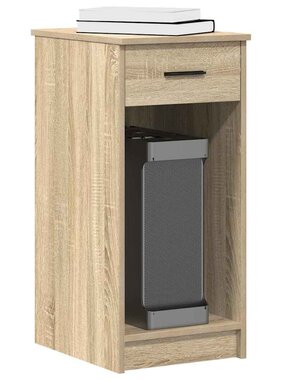 VidaXL Computertorenstandaard met lade 35x45x77 cm sonoma eikenkleurig