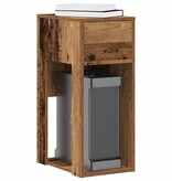 VidaXL Computertorenstandaard met lade 30x44x74 cm oud houtkleurig