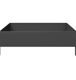 VidaXL Plantenbak verhoogd 100x100x33,5 cm staal zwart