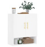VidaXL Wandkast 60x31x70 cm bewerkt hout wit
