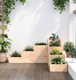 VidaXL Plantenbak 4-laags 80,5x79x36 cm massief grenenhout