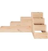 VidaXL Plantenbak 4-laags 80,5x79x36 cm massief grenenhout