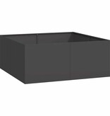 VidaXL Plantenbak 100x100x40 cm staal zwart
