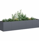 VidaXL Plantenbak 200x40x40 cm koudgewalst staal antracietkleurig