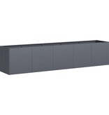 VidaXL Plantenbak 200x40x40 cm koudgewalst staal antracietkleurig