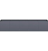 VidaXL Plantenbak 200x40x40 cm koudgewalst staal antracietkleurig