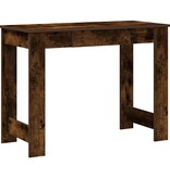 VidaXL Bureau 100x45x75 cm bewerkt hout gerookt eikenkleurig