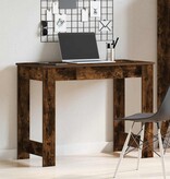 VidaXL Bureau 100x45x75 cm bewerkt hout gerookt eikenkleurig