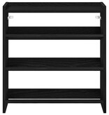 VidaXL Schoenenrek 60x25x62 cm bewerkt hout zwart