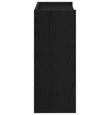 VidaXL Schoenenrek 60x25x62 cm bewerkt hout zwart