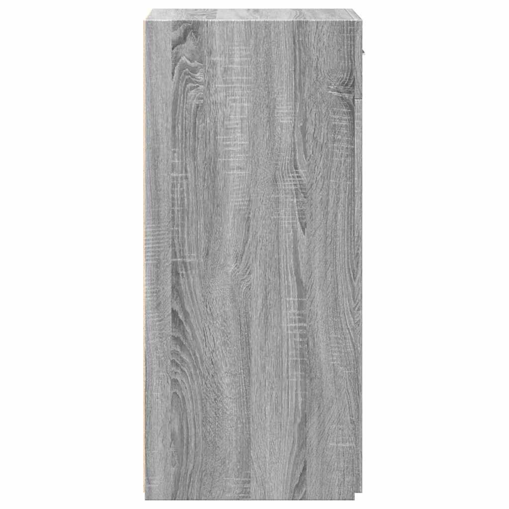 VidaXL Dressoir 45x42,5x93 cm bewerkt hout grijs sonoma eikenkleurig
