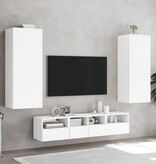 VidaXL Tv-wandmeubel 40,5x30x102 cm bewerkt hout wit