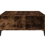 VidaXL Salontafel 80x80x36,5 cm bewerkt hout gerookt eikenkleurig