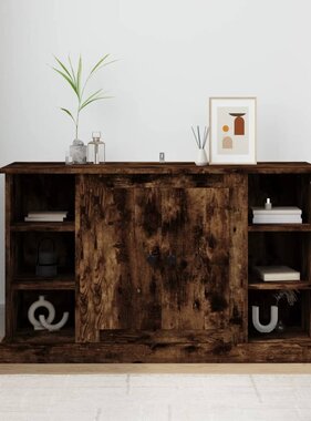 VidaXL Dressoir 100x35,5x60 cm bewerkt hout gerookt eikenkleurig