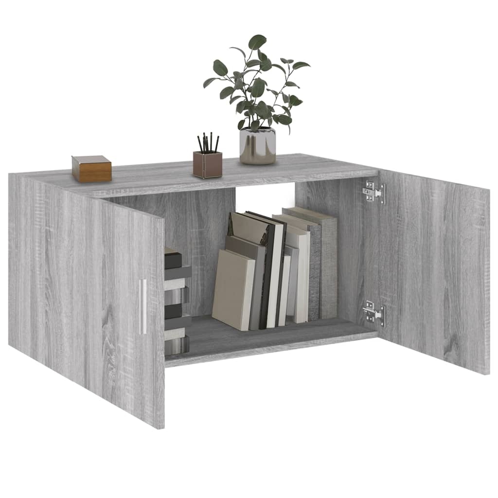 VidaXL Hangkast 80x39x40 cm bewerkt hout grijs sonoma eikenkleurig