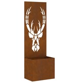 VidaXL Tuinplant met Decoratief Paneel Roestig 50 x 140 cm