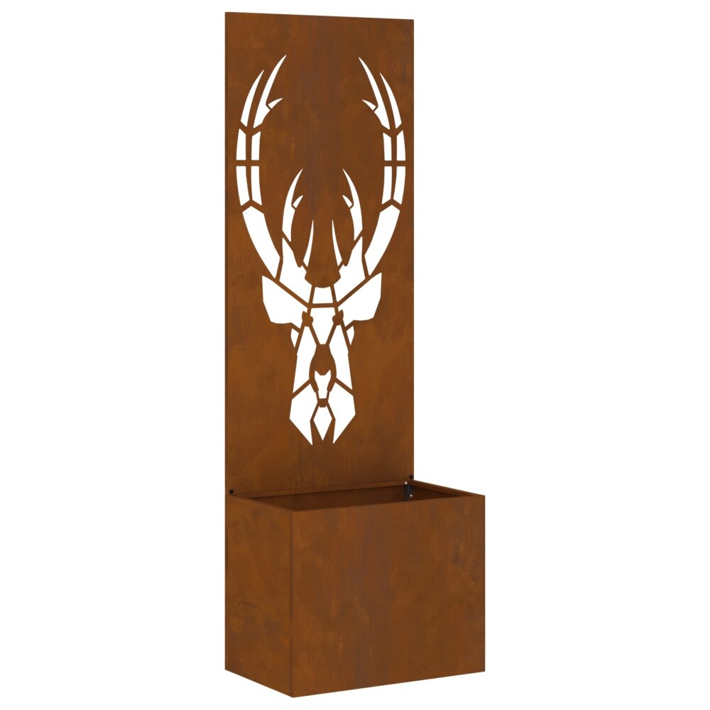 VidaXL Tuinplant met Decoratief Paneel Roestig 50 x 140 cm